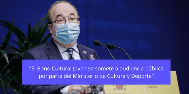 El bono cultural será una realidad este verano 2022